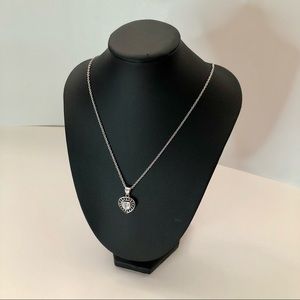 Heart Shape Silver Necklace